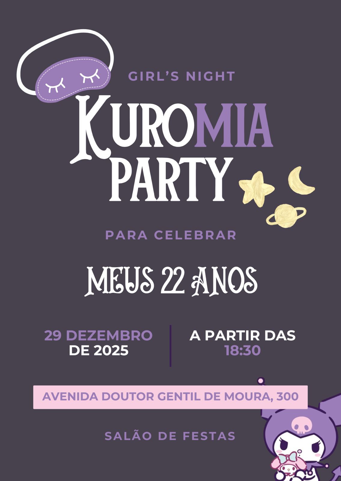 Convite Kuromia Party